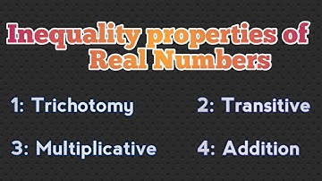 inequality properties of real numbers | urdu,hindi | exaples