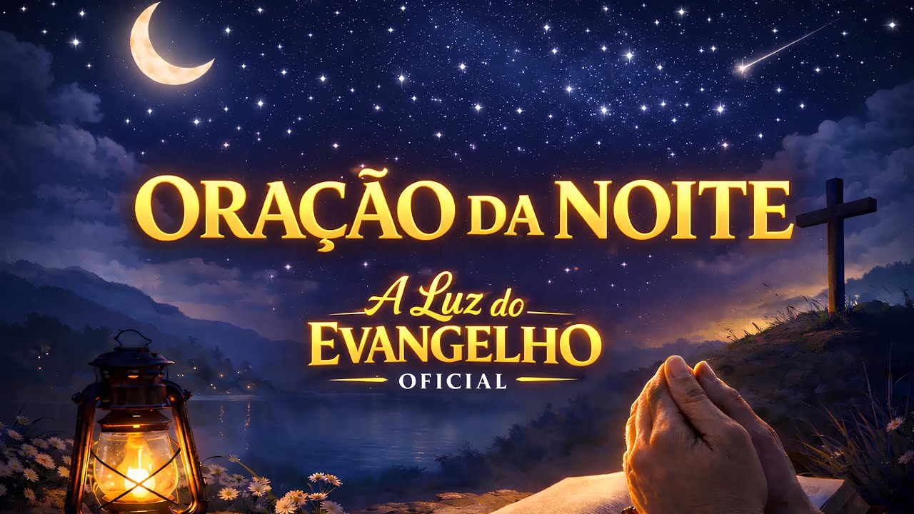 ORAÇÃO DA NOITE, ENTREGUE SEU DIA A DEUS E DURMA EM PAZ. 🌙.