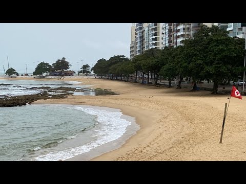 CHUVA em GUARAPARI, Praia das Castanheiras (08/07/2025)