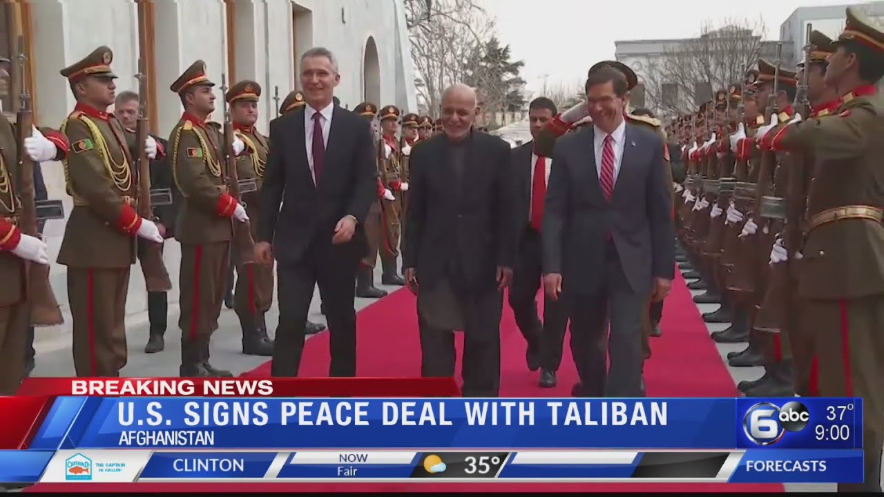 U.S. signs peace deal with Taliban