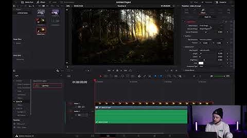 How To Use The LIGHT RAY Effect In DaVinci Resolve 18