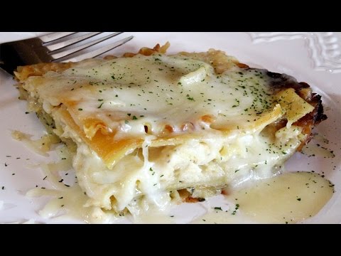 Lazy Man's Alfredo Chicken Lasagna