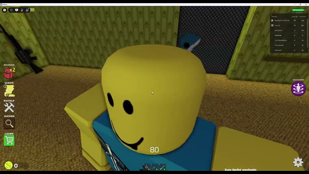 Ich spiele Shreck in den Backrooms