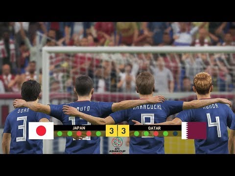 Final Japan vs Qatar AFC UAE 2019 - Penalty Shootout - PES