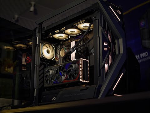 華碩 頂級ROG信仰GR701創世神+霸王級AMD R7 7800X3D+RTX 4090為遊戲而生 機殼開箱