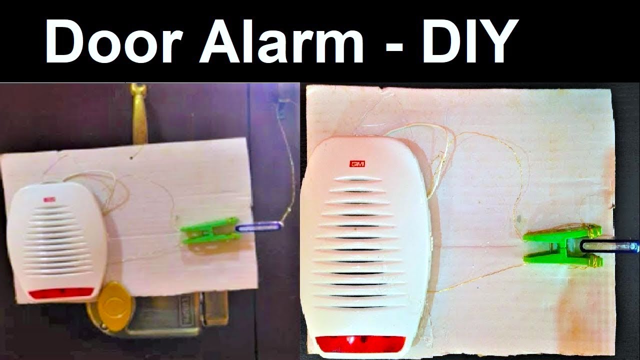 How to make a Door Alarm | Theft alert Alarm using best out of waste ...