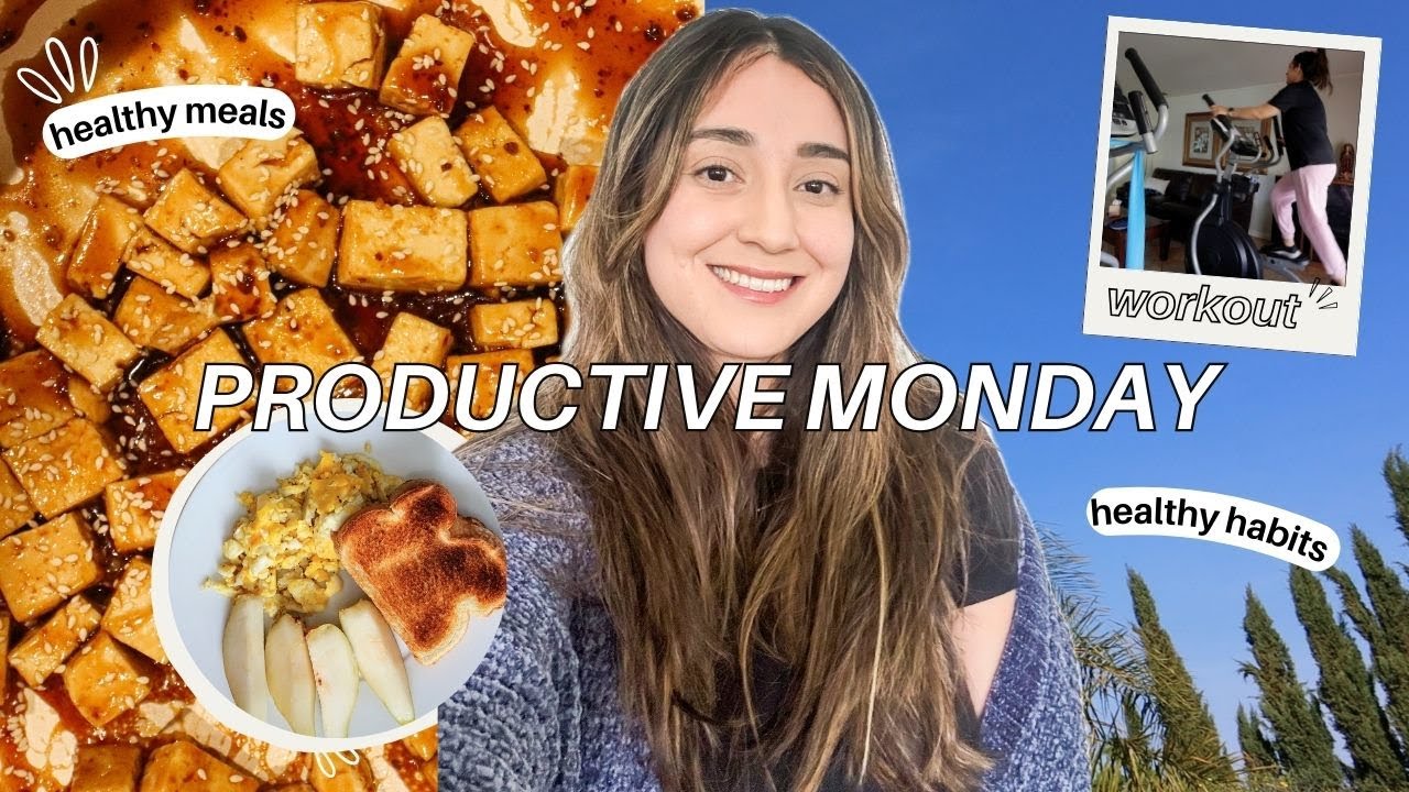 PRODUCTIVE VLOG | Morning Routine, Cooking, Workout, Organization (a productive Monday)