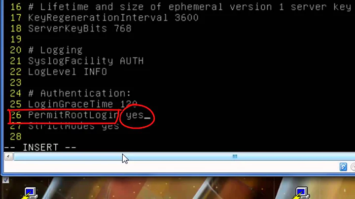 Debian :Problem  Putty access denied root (see Description below)