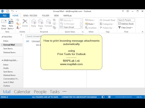 How to print incoming Emails and attachments from Outlook automatically