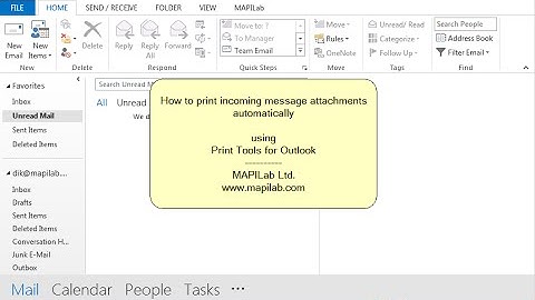 How to print incoming Emails and attachments from Outlook automatically