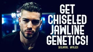 GET AMAZING JAWLINE GENETICS! TONGUE POSTURE CORRECTION - MEWING SUBLIMINAL! 100% WORKS!