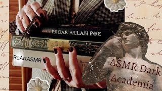 ASMR Dark Academia🪶🕯️Roleplay estudiando/te leo en voz baja/El Secreto/tapping/visual/relajante screenshot 5