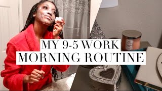 WORK MORNING ROUTINE: GRWM for MY 9-5 !