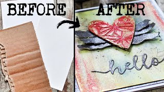 HOW TO MAKE sparkly MIXED MEDIA from nothing