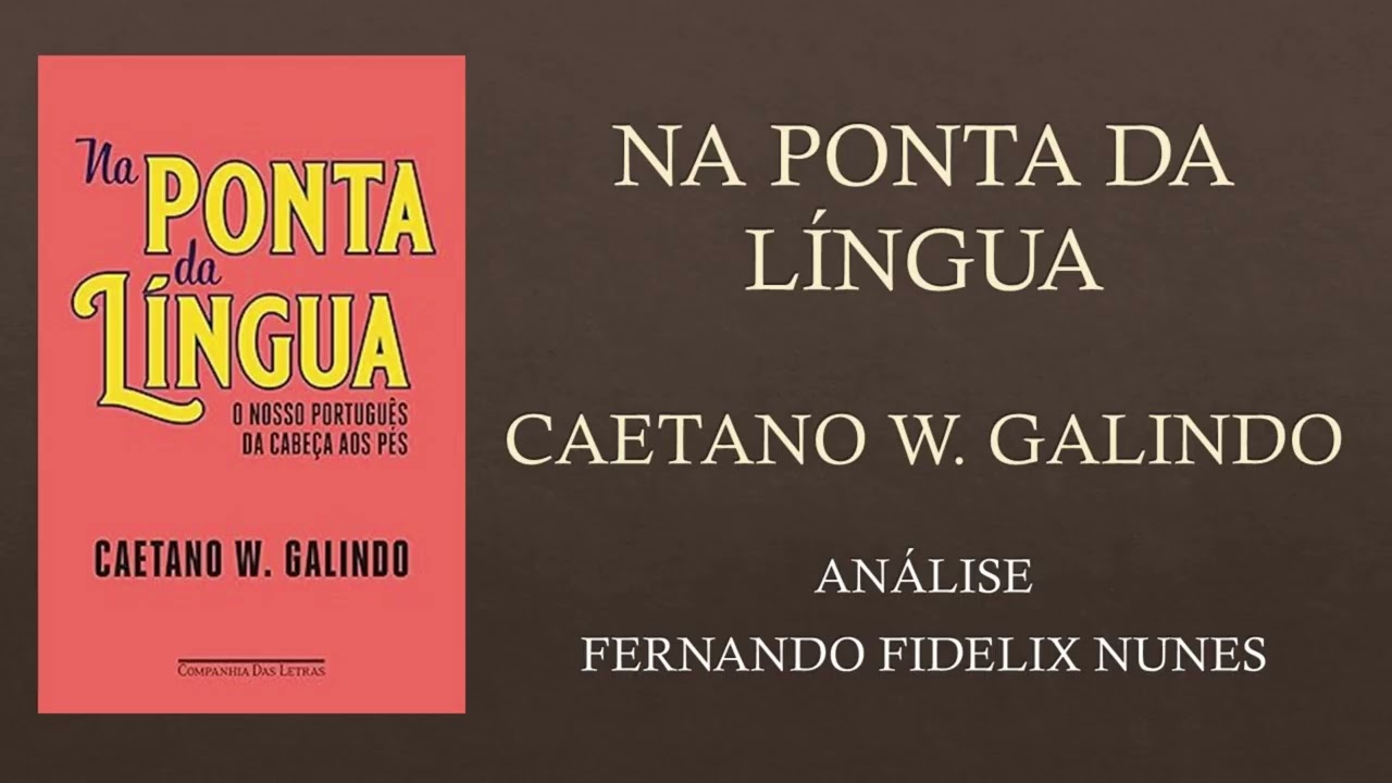 NA PONTA DA LÍNGUA: O NOSSO PORTUGUÊS DA CABEÇA AOS PÉS –  CAETANO GALINDO – VALE A PENA LER #81