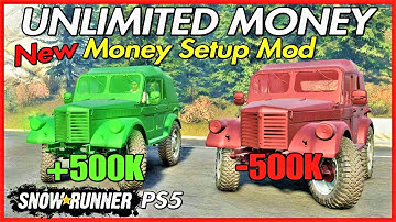SNOWRUNNER UNLIMITED MONEY SETUP MOD EASY QUICK MONEY MOD PS4 XBOX