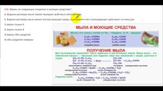 Задание 25. ЕГЭ 2022 по химии (ЕГЭ 2011 по химии. Демо. А28. Моющие средства)