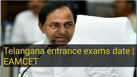 Telangana entrance exams date | EAMCET