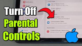 How To Turn Off Parental Controls On iPad - Easy Tutorial