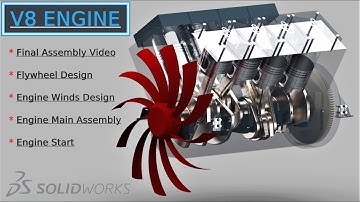 Assembly Of V8 Engine | SolidWorks