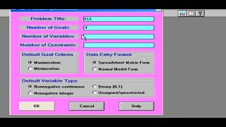 برمجة الهدف الخطية باستخدام برنامج  win qsb بحوث العمليات والتطبيقات الكمية