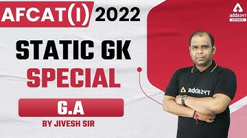 AFCAT 1 2022 | General Awareness | Static Gk  Special