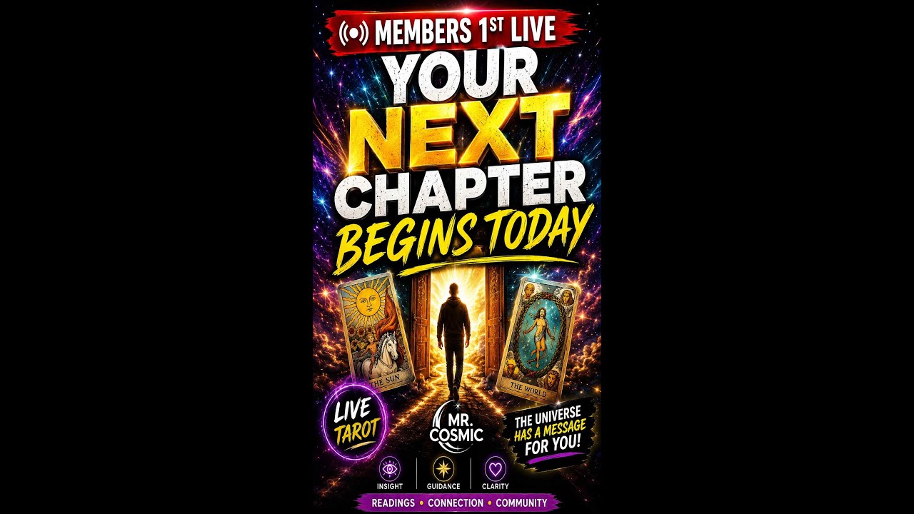 🔴 MEMBERS 1st LIVE TAROT | Your Next Chapter Begins Today ✨📖🔮 #mrcosmic #livetarot thumbnail