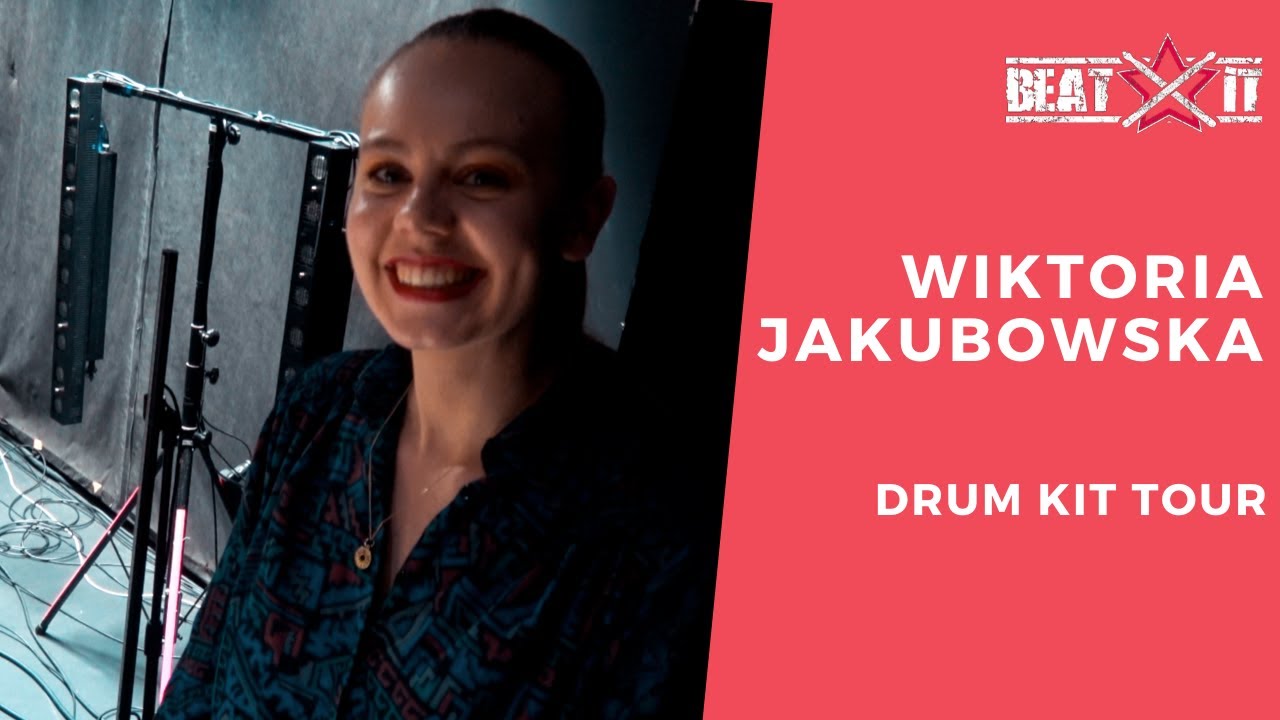 Wiktoria Jakubowska (Karaś/Rogucki) prezentuje swój zestaw perkusyjny