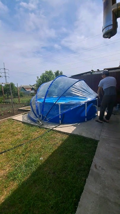 Подогрев бассейна, чистая вода. Warm water in the pool. - YouTube