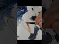 ボーダーコリーです、できることなら飼ってみたい犬種です。#水彩 #アナログお絵描き
