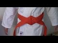 Karate Gürtel binden, zwei Arten