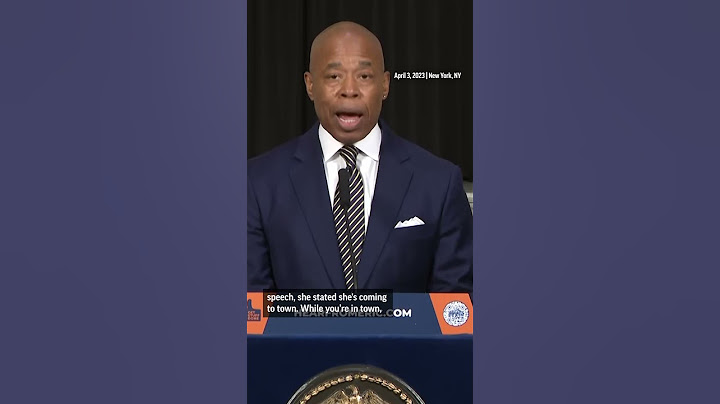 NYC mayor to Marjorie Taylor Greene: “Be on your best behavior” during Trump’s arraignment. #Shorts