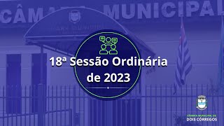 18ª Sessão Ordinária de 2023 - 27/11/2023