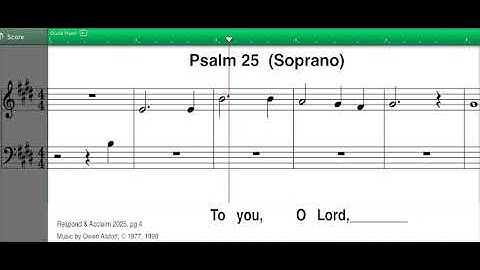 R&A Psalm, First Sunday of Advent 2024, Psalm 25, Soprano