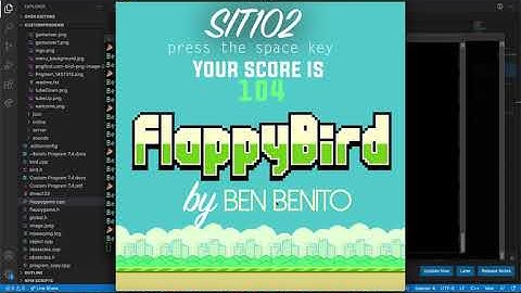 SIT102 - Custom program (Flappy Bird)
