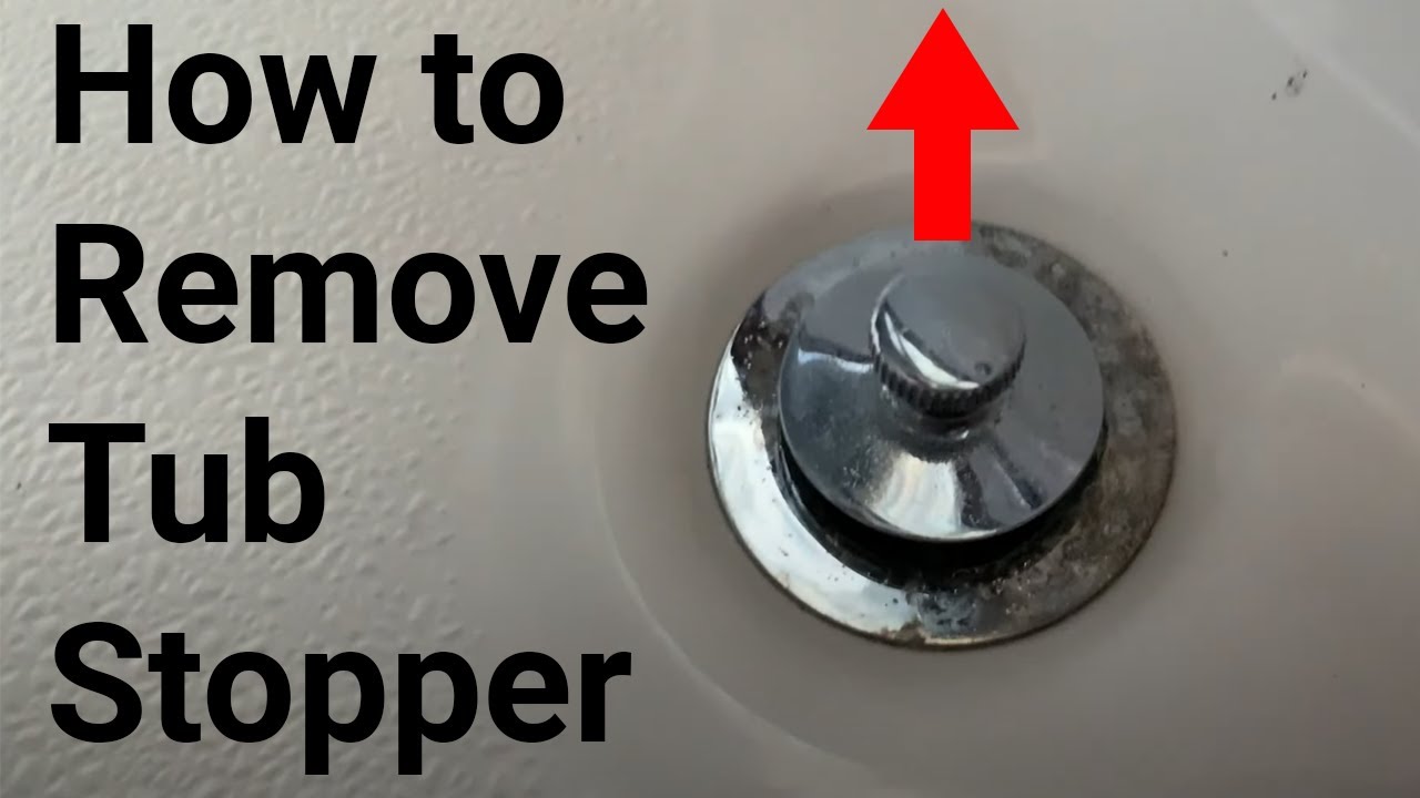 How to Remove Bathtub Drain Stopper that Spins Freely 