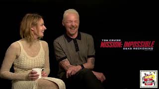 Simon Pegg and Rebecca Ferguson talk making Mission Impossible: Dead Reckoning Part One.