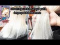 Bleaching rambut sampai putih dengan cultusia ammonia free