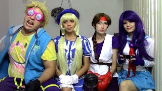 Cosplay Fight - Duck King vs Athena, Yuri y Hinako | KOF XI