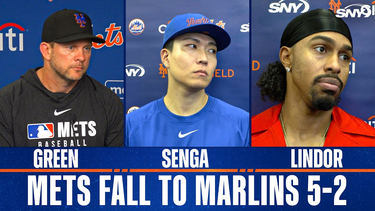 Andy Green, Kodai Senga, and Francisco Lindor on Mets' 5-2 Loss to Marlins