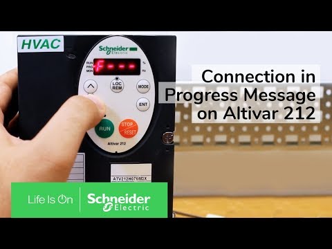 Troubleshooting Connection in Progress Message on Altivar 212 Keypad | Schneider Electric Support