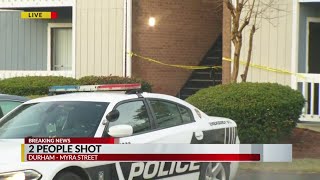 Durham police investigate double shooting; man, woman seriously injured