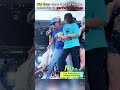 Kid fans were invited by the celebrity to perform on stage