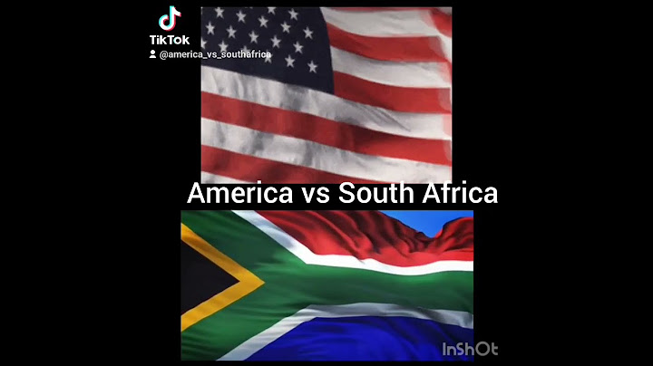 America vs South Africa