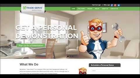 Trade-Serve Service Management Software Overview
