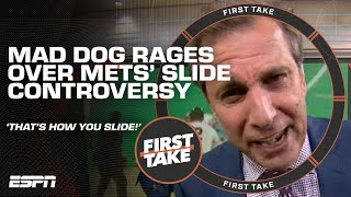 Mad Dog OUTRAGED by Jeff McNeil's sliding complaint 🤬 'THAT'S BASEBALL!' | First Take
