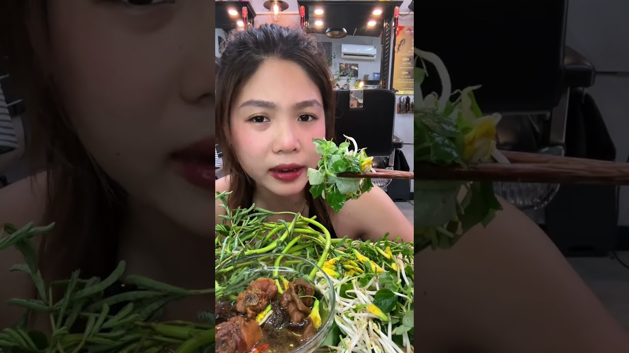 Vịt kho gừng ăn cùng rổ rau nhiều loại ngon bá cháy 😍 | Mukbang | Vietnamese Food | ASMR