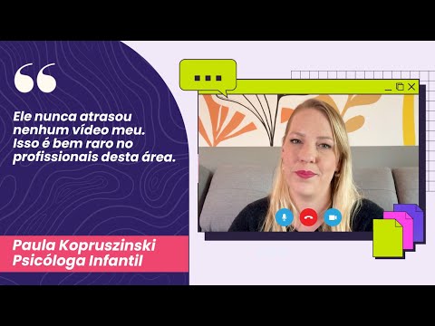 Paulinha Psico Infantil: Depoimento para a Evoé Vídeo Marketing