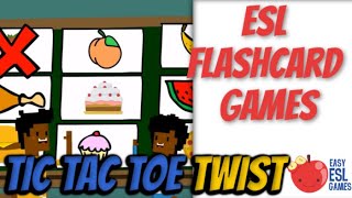ESL Flashcard Games | Tic Tac Toe Twist - Videos For Teachers screenshot 5