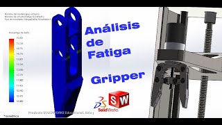 SolidWorks 2020 analisis estatico, fatiga